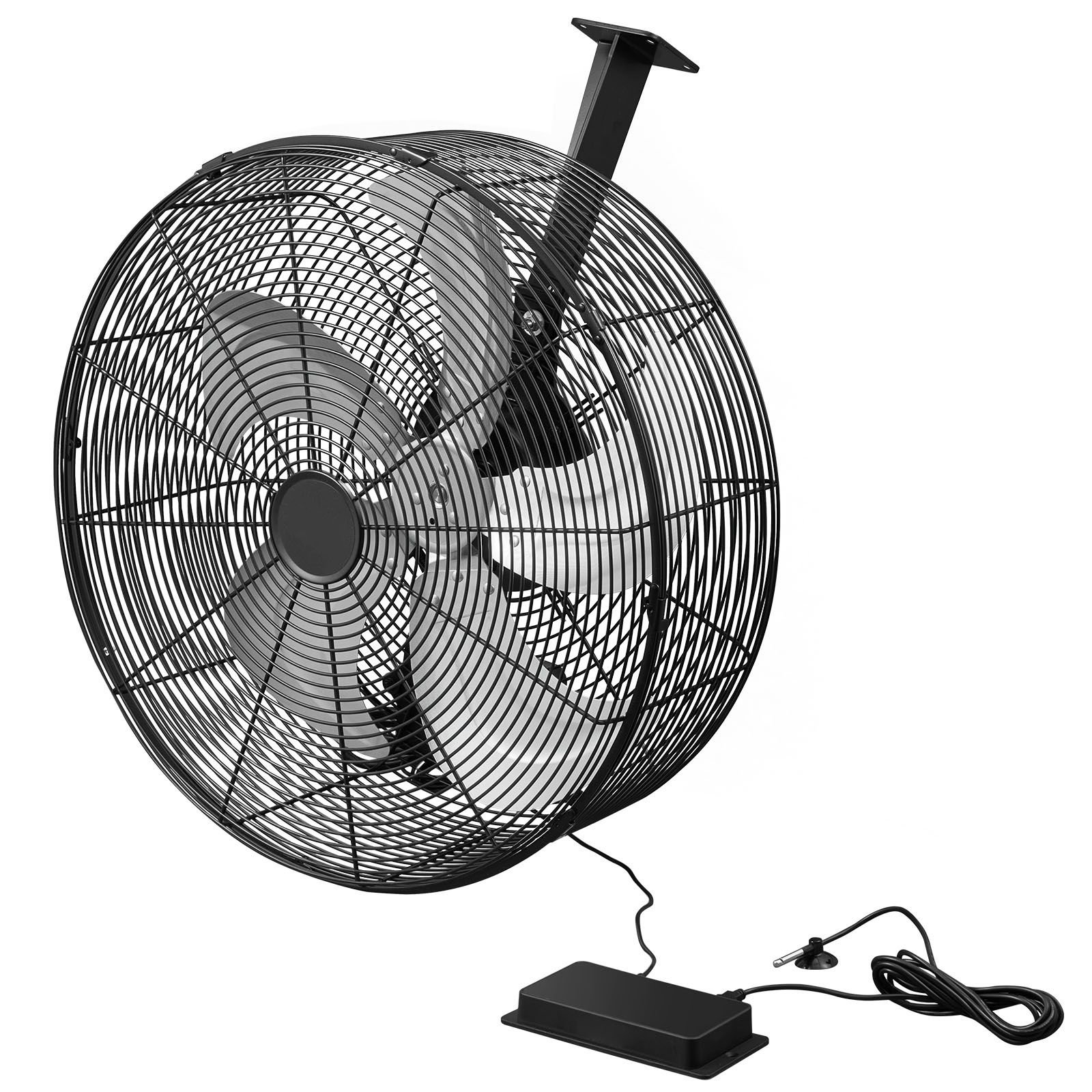 greenhouse air circulation fan, 5800 cfm powerful air circulator electric fan, 10 speeds, 3 switchable modes, lcd control, ceiling wall mount, fast ventilation for greenhouse, patio, garage