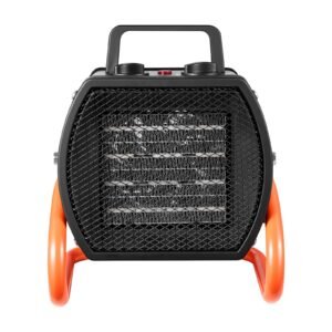 Greenhouse Heater, 1500W Electric PTC Space Heater with Fan, Low & High Heat Modes, 40° Adjustable Angle, Overheat Protection, Portable for Grow Tent, Small Greenhouse, Flower Room, Home Office