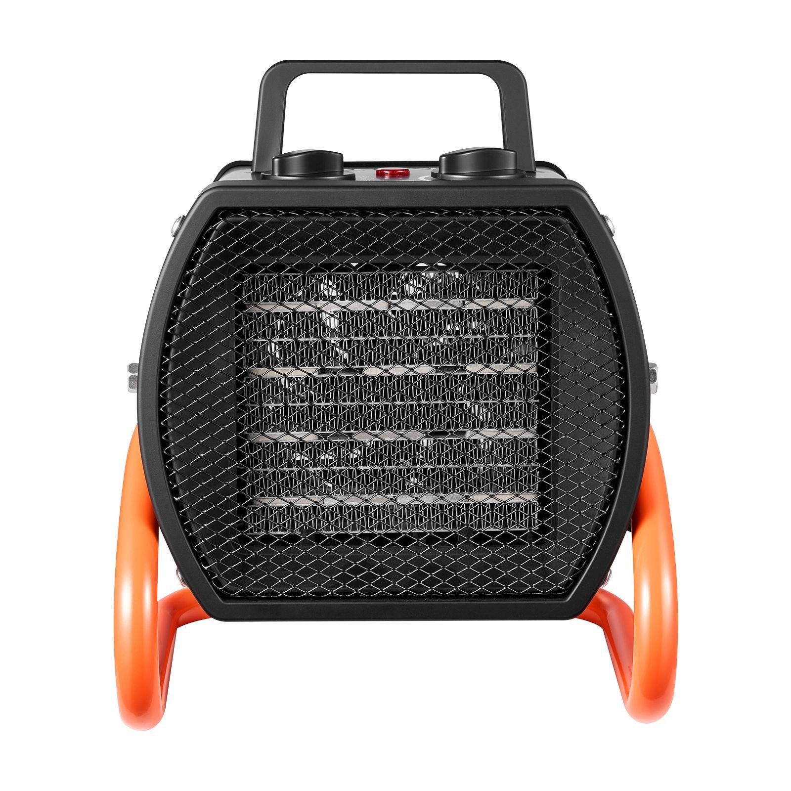 greenhouse heater, 1500w electric ptc space heater with fan, low & high heat modes, 40° adjustable angle, overheat protection, portable for grow tent, small greenhouse, flower room, home office