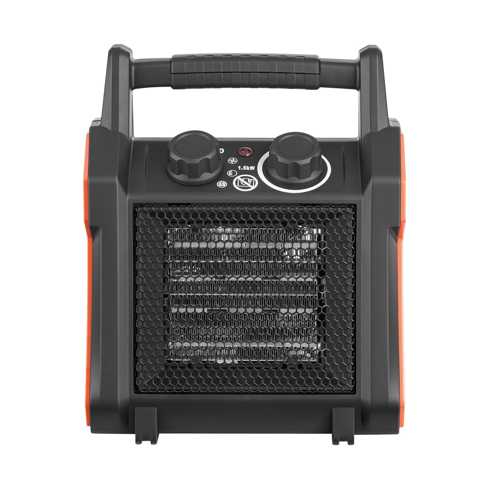 greenhouse heater, 1500w electric ptc space heater with fan, low & high heat modes, overheat protection, tip over shut off, portable for grow tent, small greenhouse, flower room, home office
