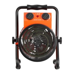 Greenhouse Heater, 1500W Electric Space Heater with Fan & High Heat Modes, IPX4 Protection, 25° Adjustable Angle, Overheat Protection, for Grow Tent, Small Greenhouse, Flower Room, Home Office