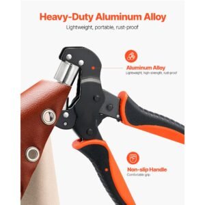 grommet tool kit 5/16" 3/8" 1/2" 900 pcs grommets eyelet tool kit, with eyelets and washers, manual grommet press pliers, hole punch tools, blocks, for leather, tarps, shoes, crafts, fabric