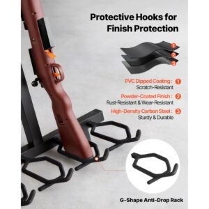 gun rack, portable, folding heavy duty steel rifle shotgun rack stand, freestanding indoor outdoor gun display storage, holds up to 7 pistols and 4 rifles or shotguns, for shooting hunting range