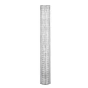Hardware Cloth, 1/2 inch 60 inch x 50 ft 19 Gauge Chicken Wire Fence, Hot-Dip Galvanized After Welding Metal Wire Mesh Roll, Garden Plant Welded Fencing Roll Supports Poultry Netting Cage Fence