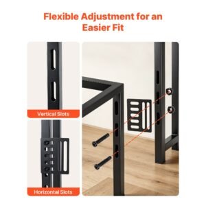 headboard for full size bed, with 2 storage shelves, led light, 3 outlets, and 3 usb ports, sturdy and stable carbon steel frame head board with charging station, adjustable height, black