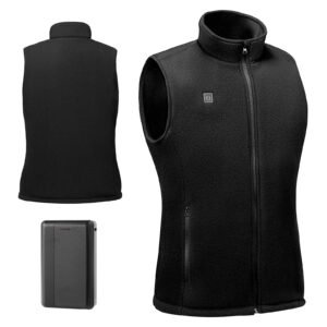 Heated Vest, Women Electric Heating Vest with 16000 mAh Battery Pack, 6 Heating Zones Lightweight Rechargeable Winter-Vest with 3 Levels, for Outdoor Hiking Camping Fishing Skiing, Size L