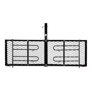 Hitch Cargo Carrier with Bike Racks, 62" x 20" x 3" Hitch Mount Cargo Carrier for 2 Mountain Bikes, 500LBS Capacity High-Strength Steel Rear Luggage Basket Fits 2" Receiver for SUVs Pickups