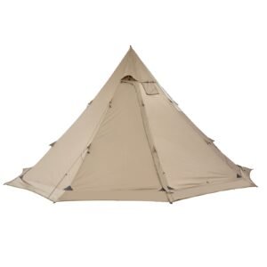hot tent for 4 6 persons, portable winter tipi tent with stove jack, waterproof canvas camping tents, lightweight 4 season shelter tents for hiking fishing backpacking, l size
