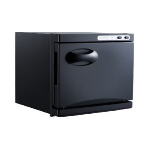 hot towel warmer, 1.76 gal small towel warmer cabinet with clip & stainless steel rack, holds up 12 towels, portable all round heating cabinet for spa, barber, manicures, massage, salon, black