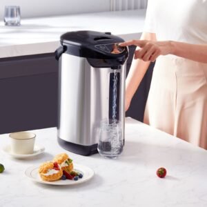 hot water dispenser, adjustable 4 temperatures water boiler and warmer, 304 stainless steel countertop water heater, 3 way dispense for tea, coffee and baby formula, 4l/135 oz