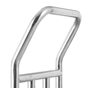 hotel luggage cart, 750 lbs load capacity, deluxe platform truck with removable front frame, valet cart with grey carpeted deck and 6 inch rubber wheels, ideal for hotels, condos, resorts