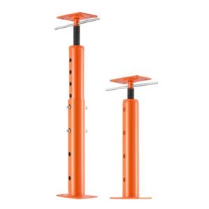 house floor jacks, 2 pack 19 36 inch height range, 18000 lbs max load capacity, adjustable support beam basement jack post pole for leveling, lift steel telescoping post for temporary support