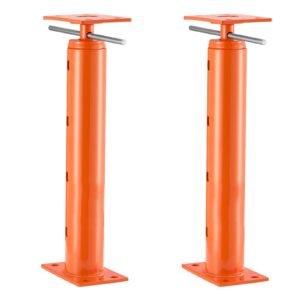 house floor jacks, 2 pack 19 36 inch height range, 18000 lbs max load capacity, adjustable support beam basement jack post pole for leveling, lift steel telescoping post for temporary support
