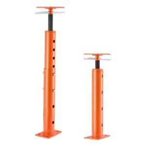 house floor jacks, 2 pack 19 36 inch height range, 18000 lbs max load capacity, adjustable support beam basement jack post pole for leveling, lift steel telescoping post for temporary support