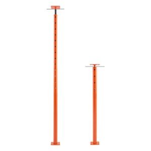 House Floor Jacks, 2 Pack 53-93 Inch Height Range, 18000 lbs Max Load Capacity, Adjustable Support Beam Basement Jack Post Pole for Leveling, Lift Steel Telescoping Post for Temporary Support