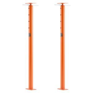 house floor jacks, 2 pack 53 93 inch height range, 18000 lbs max load capacity, adjustable support beam basement jack post pole for leveling, lift steel telescoping post for temporary support