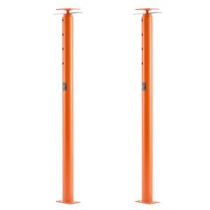 house floor jacks, 2 pack 54 150 inch height range, 11200 lbs max load capacity, adjustable support beam basement jack post pole for leveling, lift steel telescoping post for temporary support