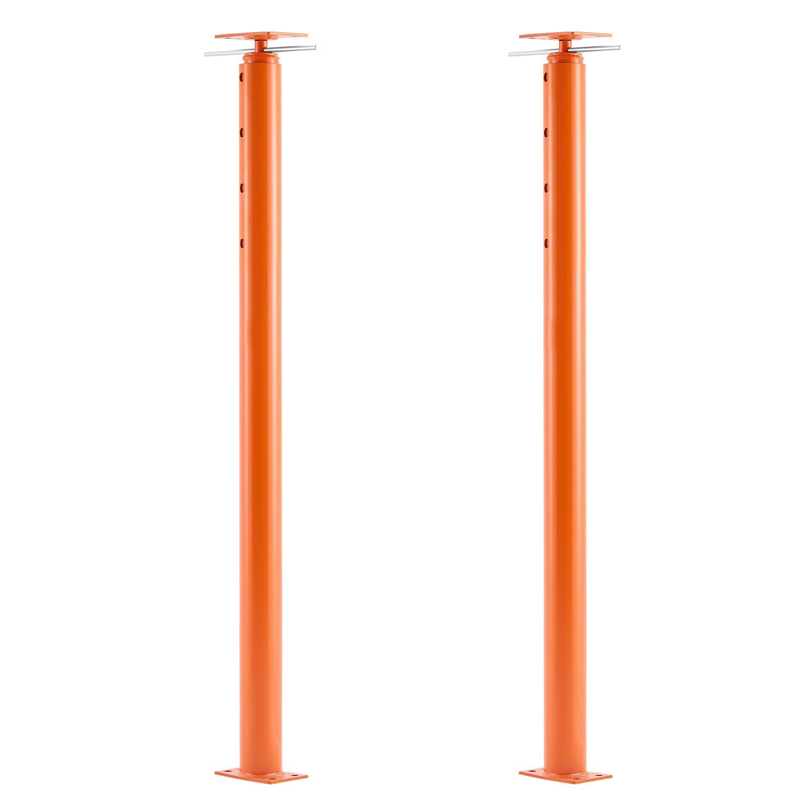 house floor jacks, 2 pack 54 150 inch height range, 11200 lbs max load capacity, adjustable support beam basement jack post pole for leveling, lift steel telescoping post for temporary support