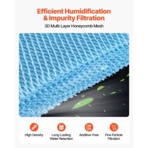 humidifier replacement filter, single pack humidifying pad compatible with yc 88 cigar humidor water tank, 3d multi layer honeycomb mesh, cigar flavor preservation, cut to fit for your humidor