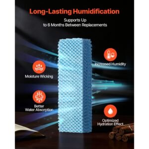 humidifier replacement filter, single pack humidifying pad compatible with yc 88 cigar humidor water tank, 3d multi layer honeycomb mesh, cigar flavor preservation, cut to fit for your humidor