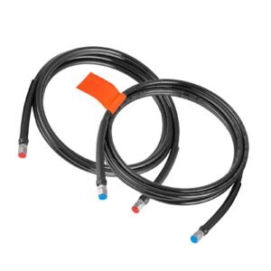 Hydraulic Hose Kit, 16 ft 2-Piece Leak-Proof TPEE Outboard Steering Hose Kit with 304 Stainless Steel Connector, Compatible with Marine Outboard Steering Systems, 20 MPa Max Working Pressure