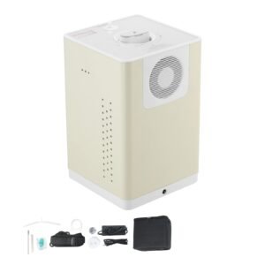 Hydrogen Inhalation Machine, 99.99% High Purity Hydrogen Inhaler, HO-Separated 225ml/min (150 H+75 O) Dual Port Hydrogen Oxygen Inhaler, Hydrogen-Rich Water Generator for Home Travel