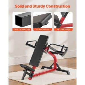 incline chest fly and rear delt fly machine, 450 lbs chest machine, adjustable fitness chest bench set, home gym equipment for upper body strength training machine