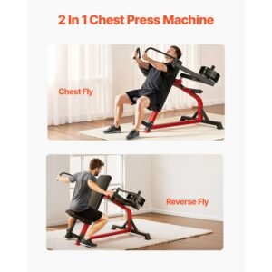 incline chest fly and rear delt fly machine, 450 lbs chest machine, adjustable fitness chest bench set, home gym equipment for upper body strength training machine
