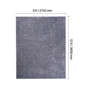 indoor plush area rugs, 9 x 12 ft plush carpet, area rugs furry with long plushs pile, thick & durable high pile rug for high traffic areas, non shedding & non slip backing, blue gray