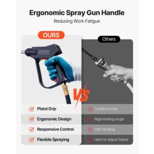industrial concrete sprayer, 3.5 gallon stainless steel sprayer, heavy duty tri poxy pump sprayers, 20.5"wand with ergonomic gun handle, 48"& 120"hose, 2 brass nozzles for construction, garden