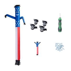 Inflatable Tube Man with Blower, 10 ft Tall, Wacky Waving Wind Flying Inflatable Dancing Tube Guy with 3/4 HP IPX3 Waterproof Blower Fan, for Outdoor Advertising Business Store Party Decoration