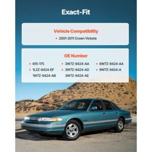 intake manifold, with gasket, engine intake manifold assembly compatible with 2001 2011 crown victoria, replace 615 175, 1l2z 9424 ef, 1w7z 9424 ab, 3w7z 9424 aa, 3w7z 9424 ad, 3w7z 9424 ae