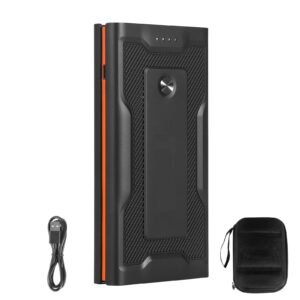 Jump Starter, 1000A Peak, Car Jumper Starter Battery Pack, 12V Portable Lithium Battery Booster, Jump Box Power Bank with 3 Modes Flashlight and Jumper Cable, for Up to 5L Gas & 3L Diesel Engine