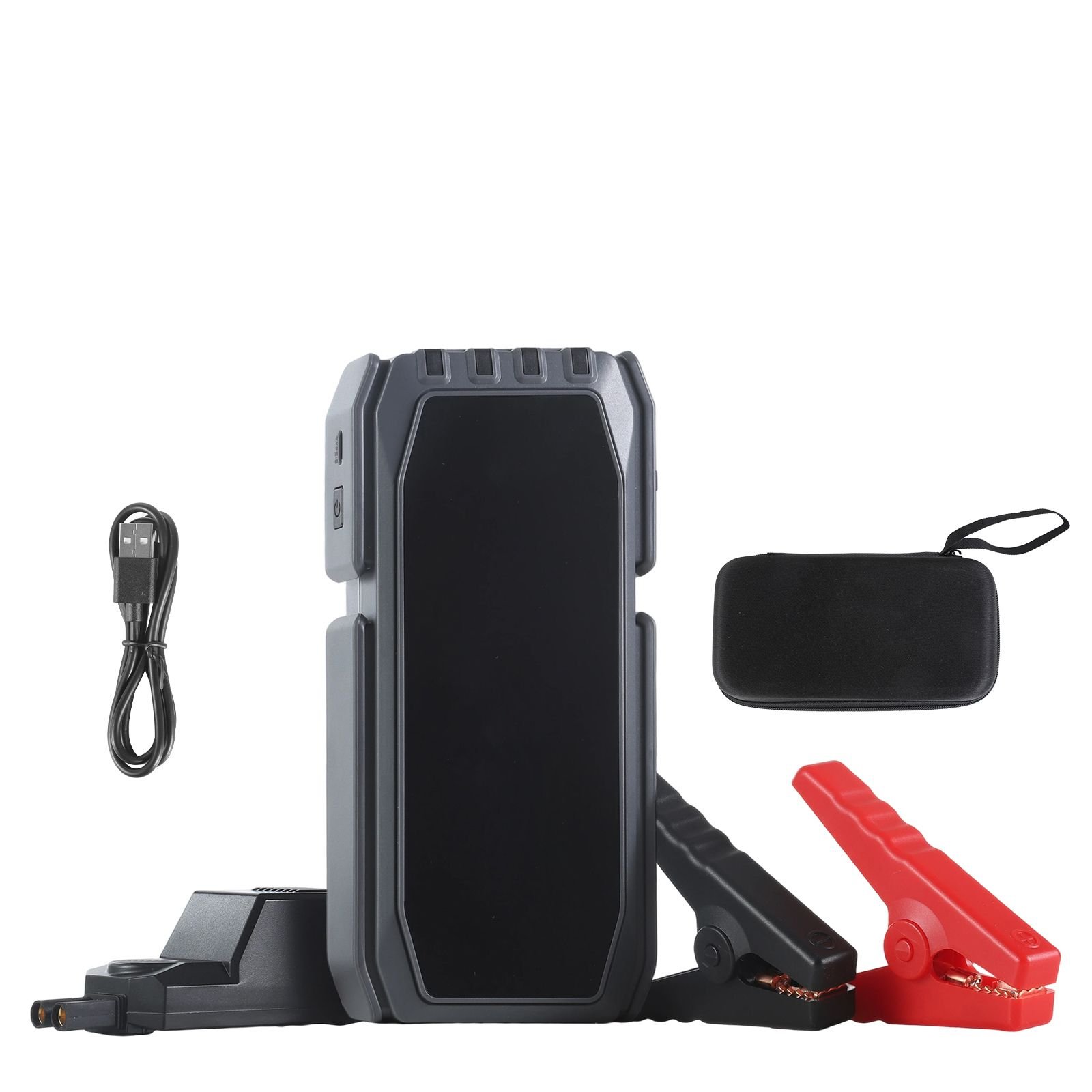 jump starter, 1500a peak, car jumper starter battery pack, 12v portable lithium battery booster, jump box power bank with 3 modes flashlight and jumper cable, for up to 6l gas/4l diesel engines