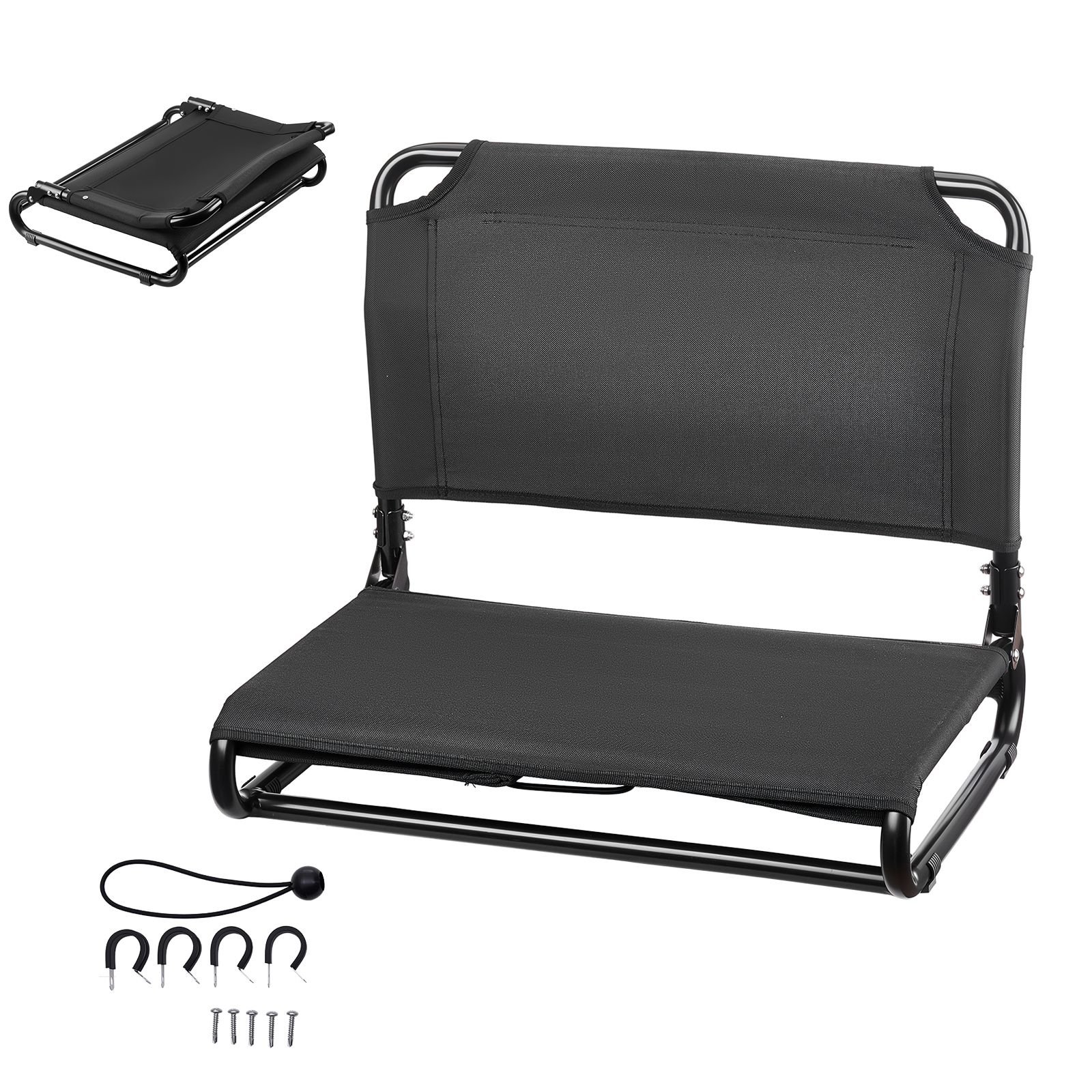 kayak seat, folding kayak seat with comfortable back support, aluminum alloy frame & 600d oxford fabric, easy assembly for paddling, fishing and recreational kayaking