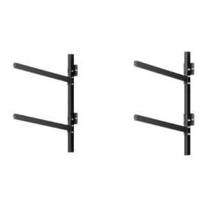 Kayak Storage Rack for 2 Kayaks, Holds 200 lbs, Heavy Duty Adjustable Wall Mount Stand for Indoor Outdoor Garage Shed Dock, Storage Holder for Canoe, Small Boat, SUP, Surfboard & Paddleboard