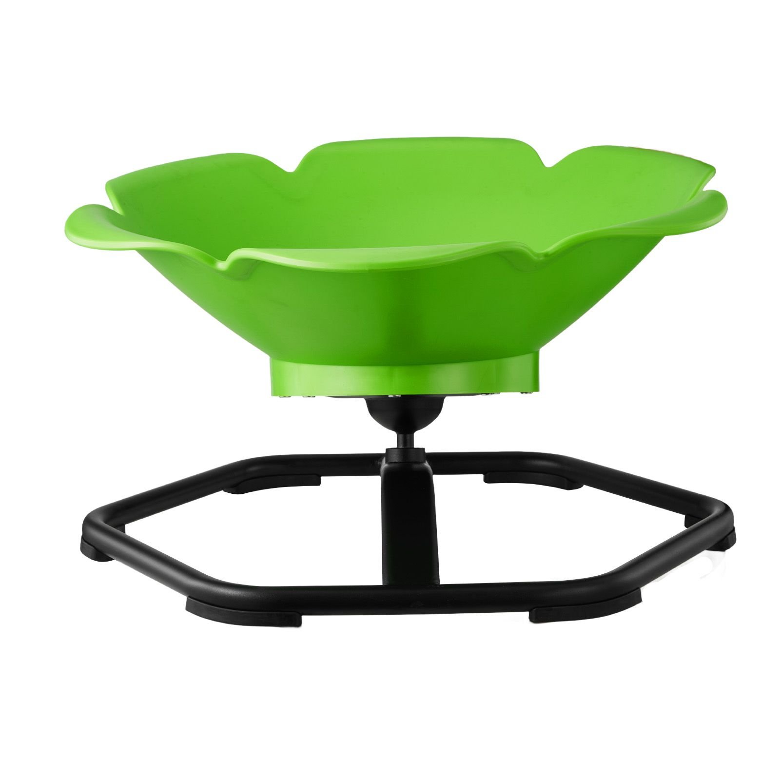 kids swivel chair, 220 lbs capacity, cylinder shape sensory spinning chair, autistic kids sensory toy seat with non slip metal base, toddler sit & spin seat for coordination balance focus, green