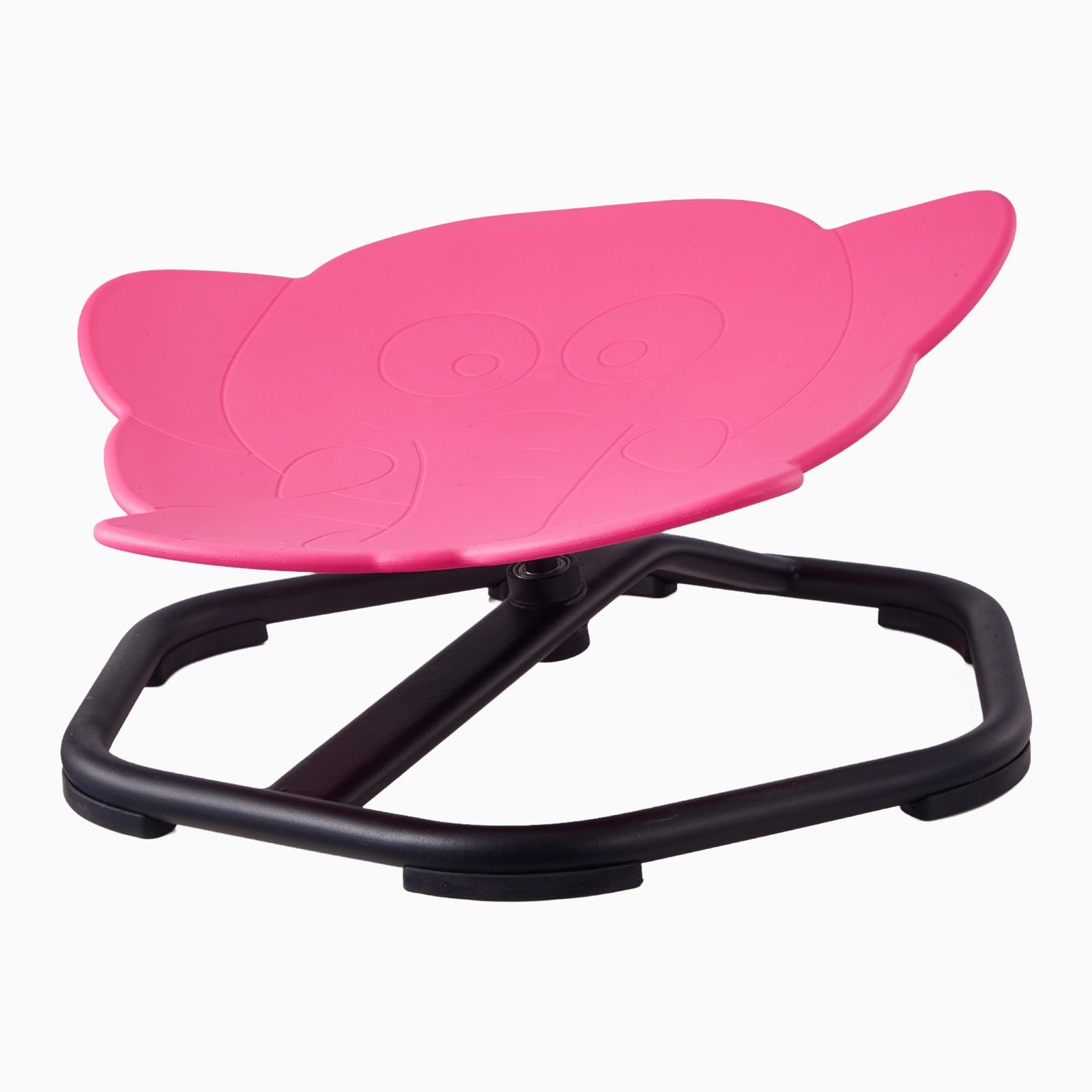 kids swivel chair, 220 lbs capacity, elephant shape sensory spinning chair, autistic kids sensory toy seat with non slip metal base, toddler sit & spin seat for coordination balance focus, red