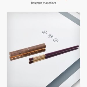 led bathroom mirror, 24" x 32" led bathroom vanity mirror with frontlit and backlit, anti fog memory mirror with lights, stepless 3 colors temperature dimmable bathroom mirror, wall mounted
