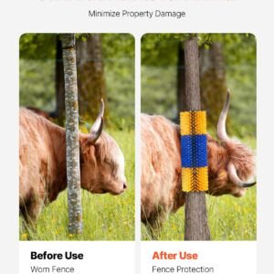 livestock scratching brush, 6 pcs horse brush with 12 screws, 20 x 7.5 in cow scratcher, for back itch relief & keep cleaning, grooming & scratching post brush for horse, pig, cattle supplies