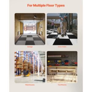 male garage floors transition edge kit, 12 edges and 4 corners, sturdy pvc interlocking modular garage floor edging slip resistant, compatible only with 4 sided interlocking mats, black