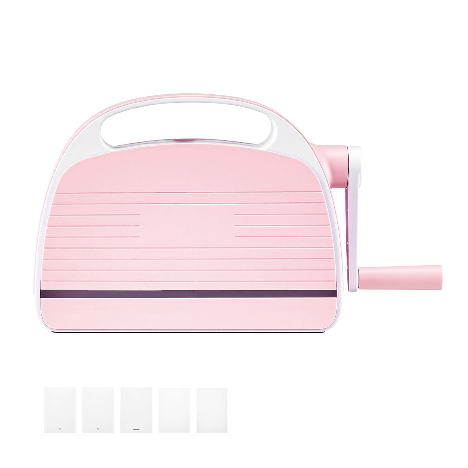 manual die cutting and embossing machine, 6" opening, portable die cut machine with cutting plates, ergonomic handle, easy to store, for arts and crafts, scrapbooking, card making, crafting