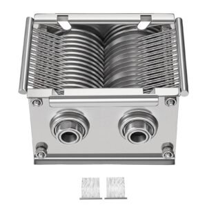 Meat Cutter Machine Blade, 7 mm Replacement Commercial Blade for Model 90 Food Slicer, Stainless Steel, for Boneless Meat, Soft Vegetables