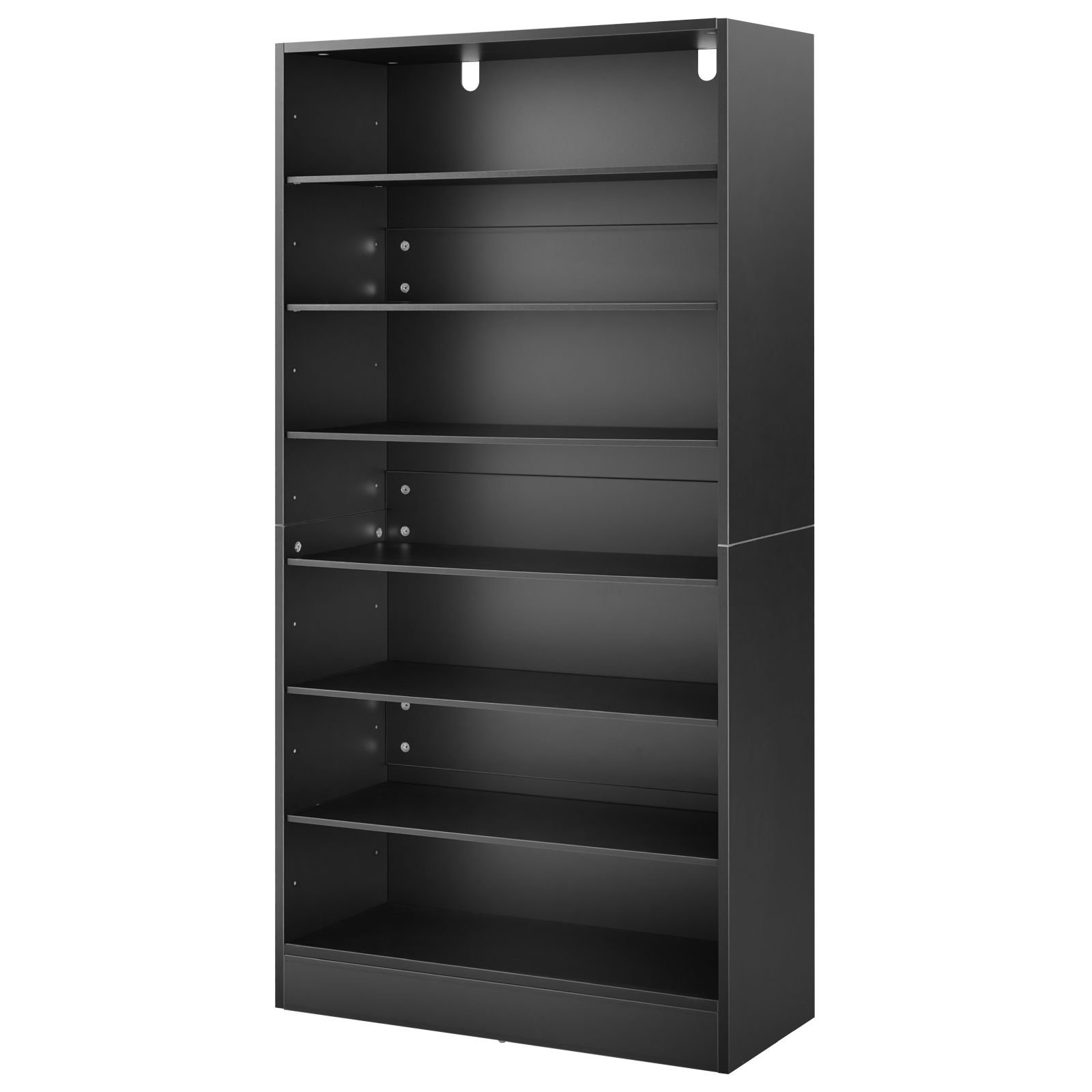 media storage cabinet, 7 tier dvd shelf organizer, 27.56 x 11.81 x 55.12 in multimedia storage organizer for cds, dvds, books and games, cd shelf for living room, home office, recording room