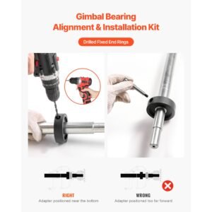 mercruiser alignment tool & gimbal bearing puller set, compatible with mercruisers, omc, volvo cobra bell housings, engine alignment tool, bearing puller seal bellow expander tools easy to use