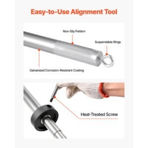 mercruiser alignment tool & gimbal bearing puller set, compatible with mercruisers, omc, volvo cobra bell housings, engine alignment tool, bearing puller seal bellow expander tools easy to use