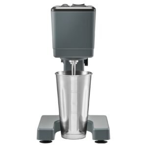 Milkshake Maker, 150W Milk Shake Maker Mixer, Single Head Drink Mixer Blender Machine, Dual-Speed Adjustment Milkshake Blender with Stainless Steel Cup, for Home, Kitchen, Bar & Beverage Shop