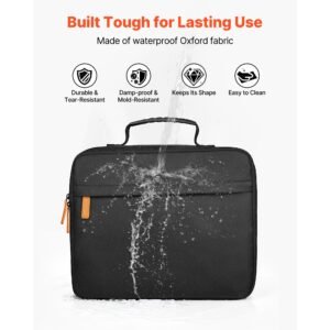 miniature storage carrying figure bag, fits for 1:500 1:750 scale models, miniature transport bag with adjustable shoulder strap, 3 foam layers for large storage capacity (minis not included)