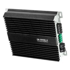 Monoblock Car Amplifier, 1200W RMS MAX, 1/2/4 Ohm Stable, 1-Channel Class D Car Audio Amplifier with Remote Subwoofer Level Control, Low Pass Filter, Bass Boost & Phase Shift, Volume Controller