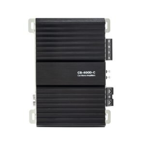 Monoblock Car Amplifier, 400W RMS MAX, 1/2/4 Ohm Stable, 1-Channel Class D Car Audio Amplifier with Remote Subwoofer Level Control, Low Pass Filter, Bass Boost & Phase Shift, Volume Controller